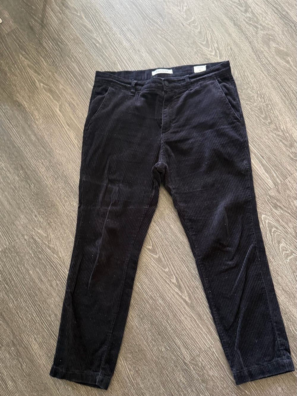 PacSun Men's Black Corduroy Trousers
